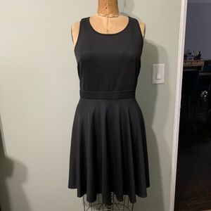 Forever21 + black mesh back skater dress size 1x